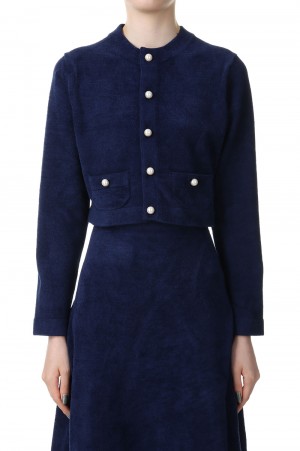 COMPACT CROPPED CD MOLE -Navy (MB234-8001)