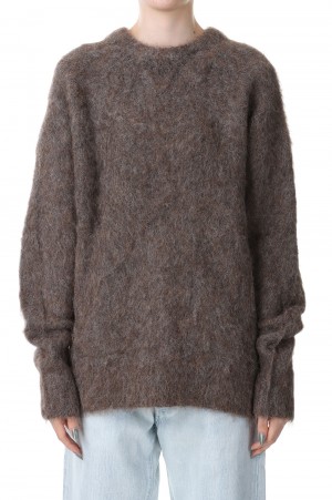 CREW NECK PO SHAGGY -Brown(MB234-8010)