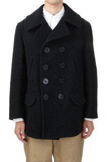 Suvin Cotton Melton P Coat - BLACK (COLM-119)