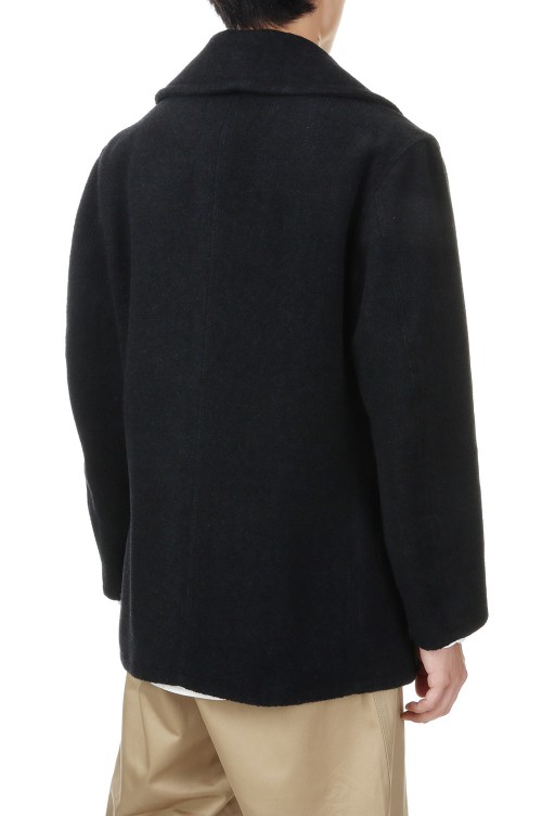 Suvin Cotton Melton P Coat - BLACK (COLM-119) | セレクトショップ