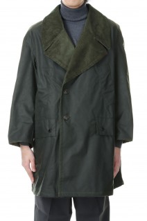 DOUBLE BREASTED HALF COAT - SAGE (A3038FJM101)