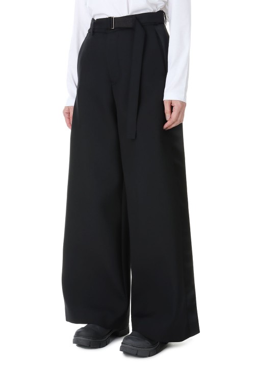 Suiting Bonding Pants -Black (23-06771) | セレクトショップ