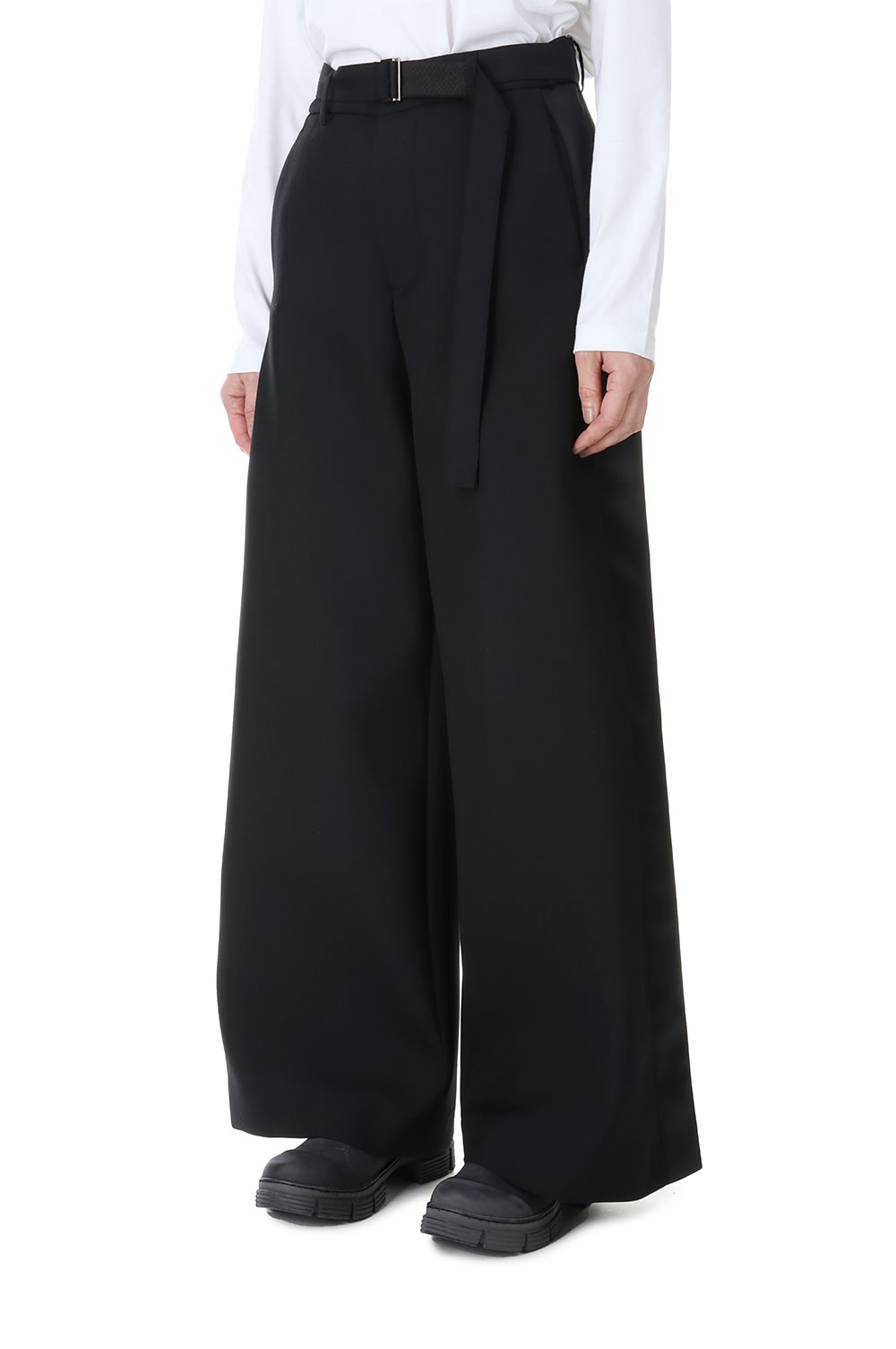 Suiting Bonding Pants -Black (23-06771) | セレクトショップ