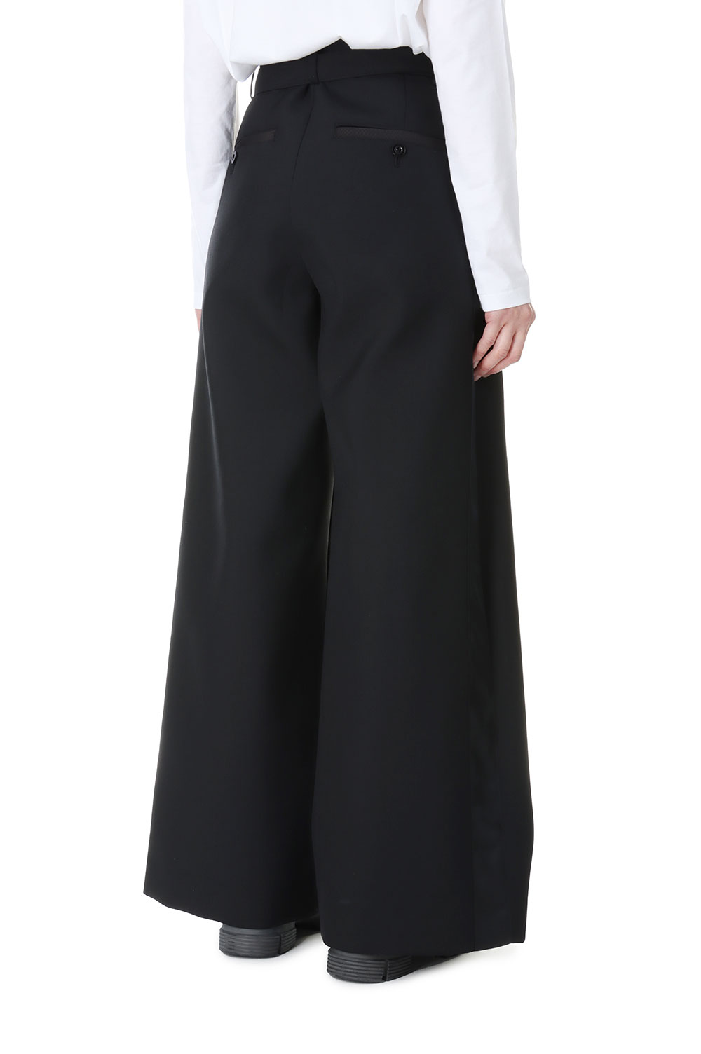 Suiting Bonding Pants -Black (23-06771) | セレクトショップ
