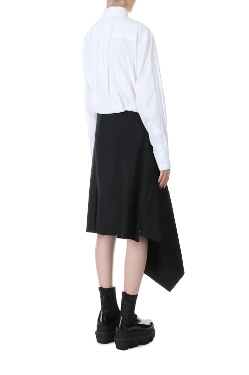 Thomas Mason Cotton Poplin Dress -Off White x Black (23