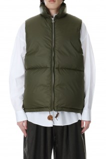 Unlikely Simple Down Vest(U23F-06-0001)-Olive-