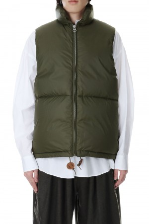 Unlikely Simple Down Vest(U23F-06-0001)-Olive- | セレクト 