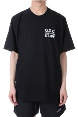 Q.G.C. STAFF T-SHIRT / BLACK (QG-SS23-10A)