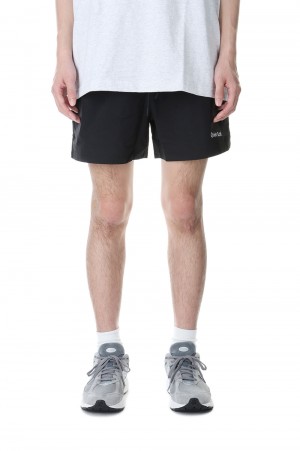TYPEFACE SHORTS / BLACK (QG-SS23-23)