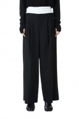 Wrap waist Trouser / Black (023-023-WP66)
