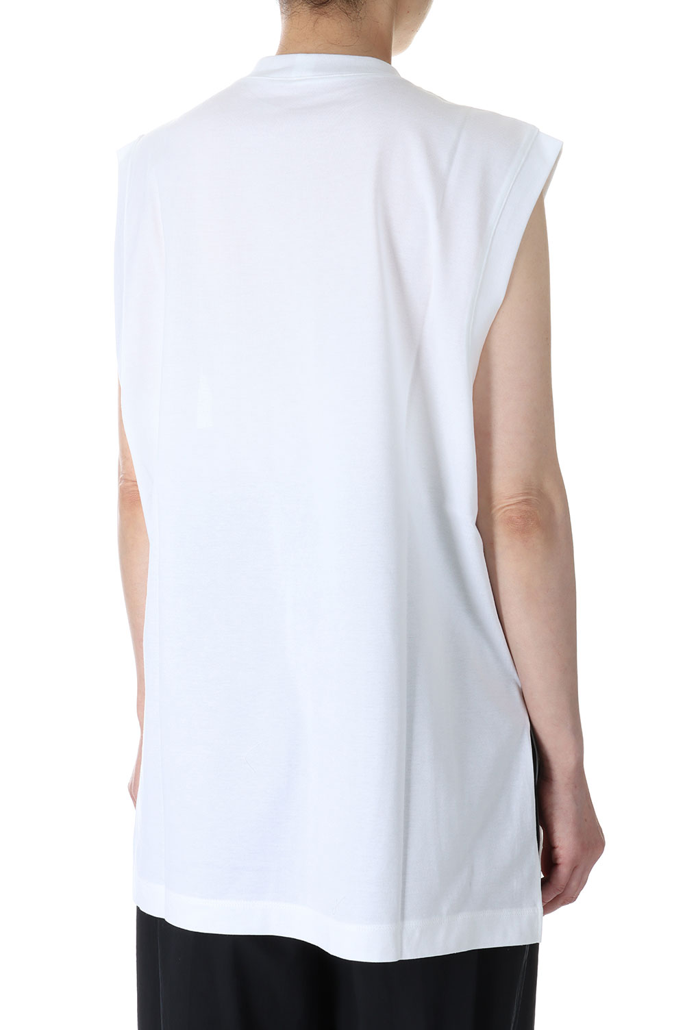 トップス Suvin Cotton Jersey Emboridery Top Suvin Cotton Jersey Emboridery Top / WHITE (MM23PF-JS704