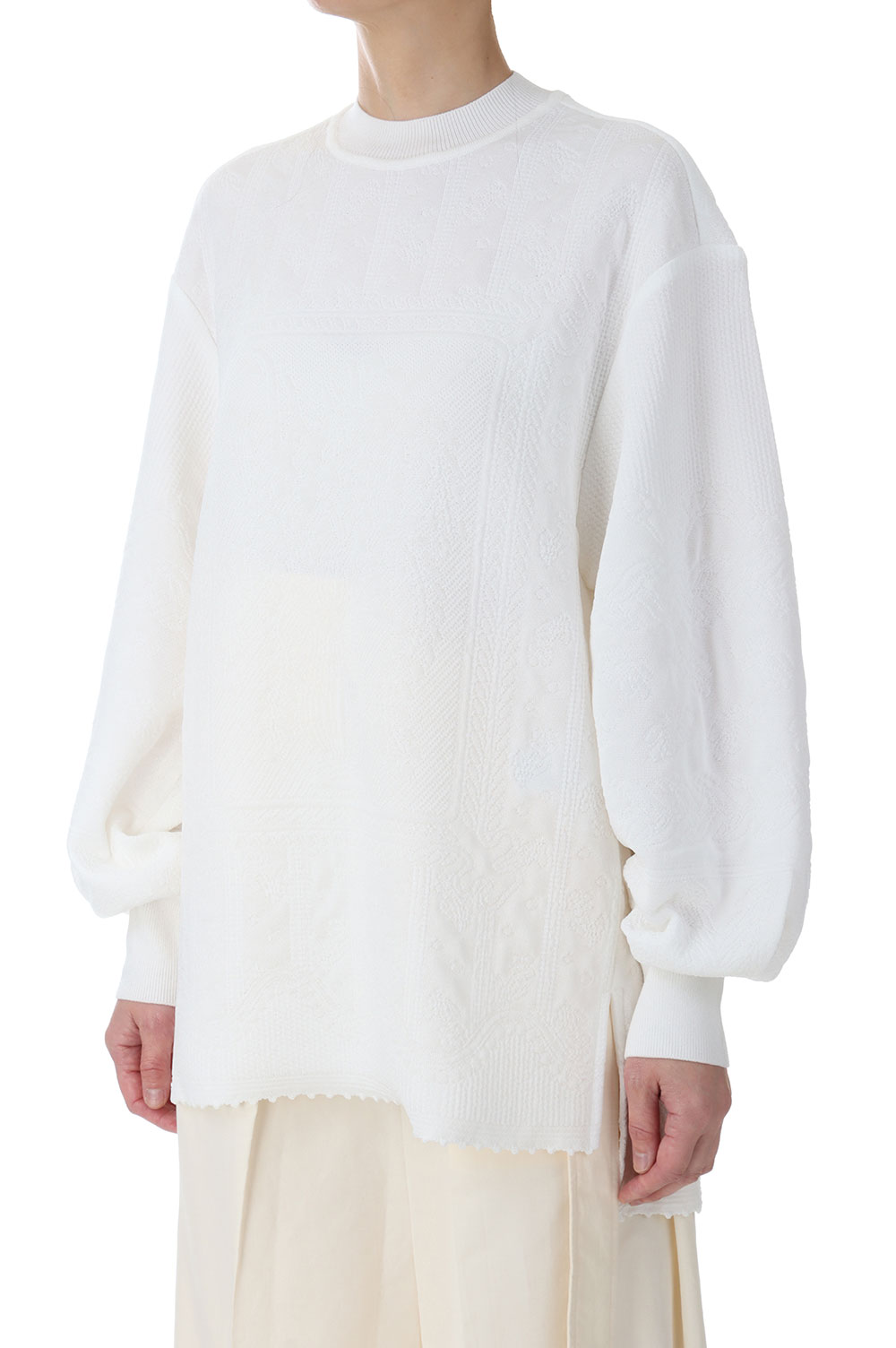 トップス mamekurogouchi FloralJacquardKnitted Top Mame Kurogouchi(マメ)の通販 - Seltie セルティ