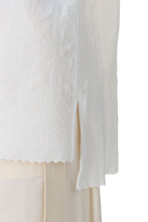 マメクロゴウチ mame kurogouchi Floral Jacquard Knitted Top クルーネックニット MM23PF-KN717 Mame Kurogouchi(マメ)の通販 - Seltie セルティ