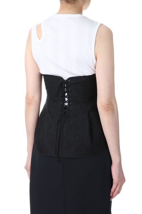 Mame floral quilted bustier 【公式通販】