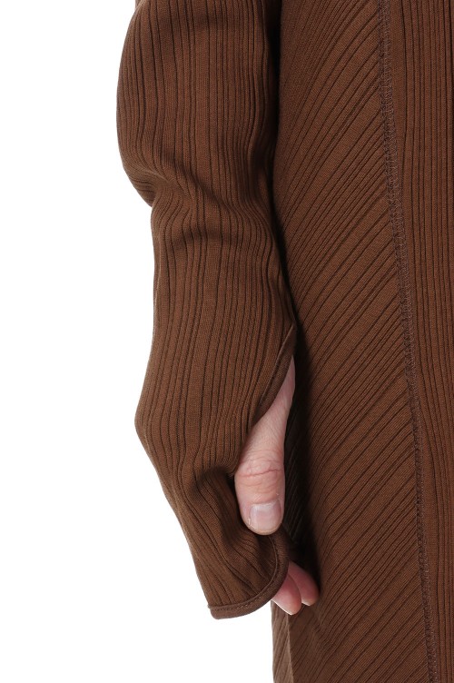 Random Ribbed Organic Cotton 2 way Dress / BROWN (MM23PF-JS725) |  セレクトショップ｜DeepInsideinc.com Store