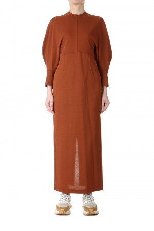 Cotton Jersey Dress / BROWN (MM23PF-JS735)