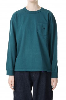 7oz Long Sleeve Pocket Tee -BOTTLE GREEN(NT3365N)