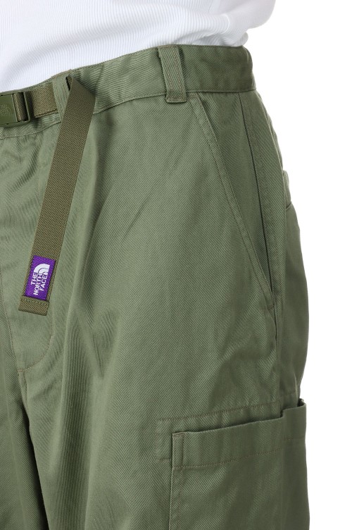 Chino Cargo Pocket Field Pants- KHAKI GREEN (NT5353N