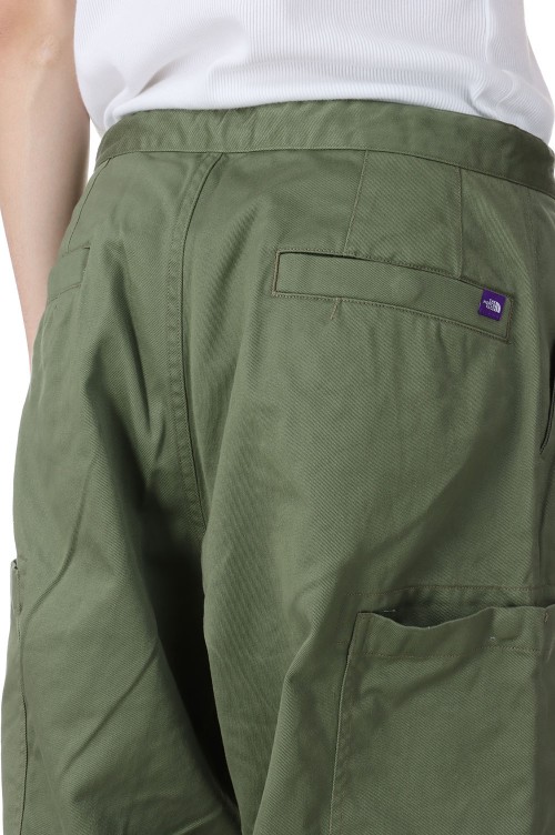 Chino Cargo Pocket Field Pants- KHAKI GREEN (NT5353N
