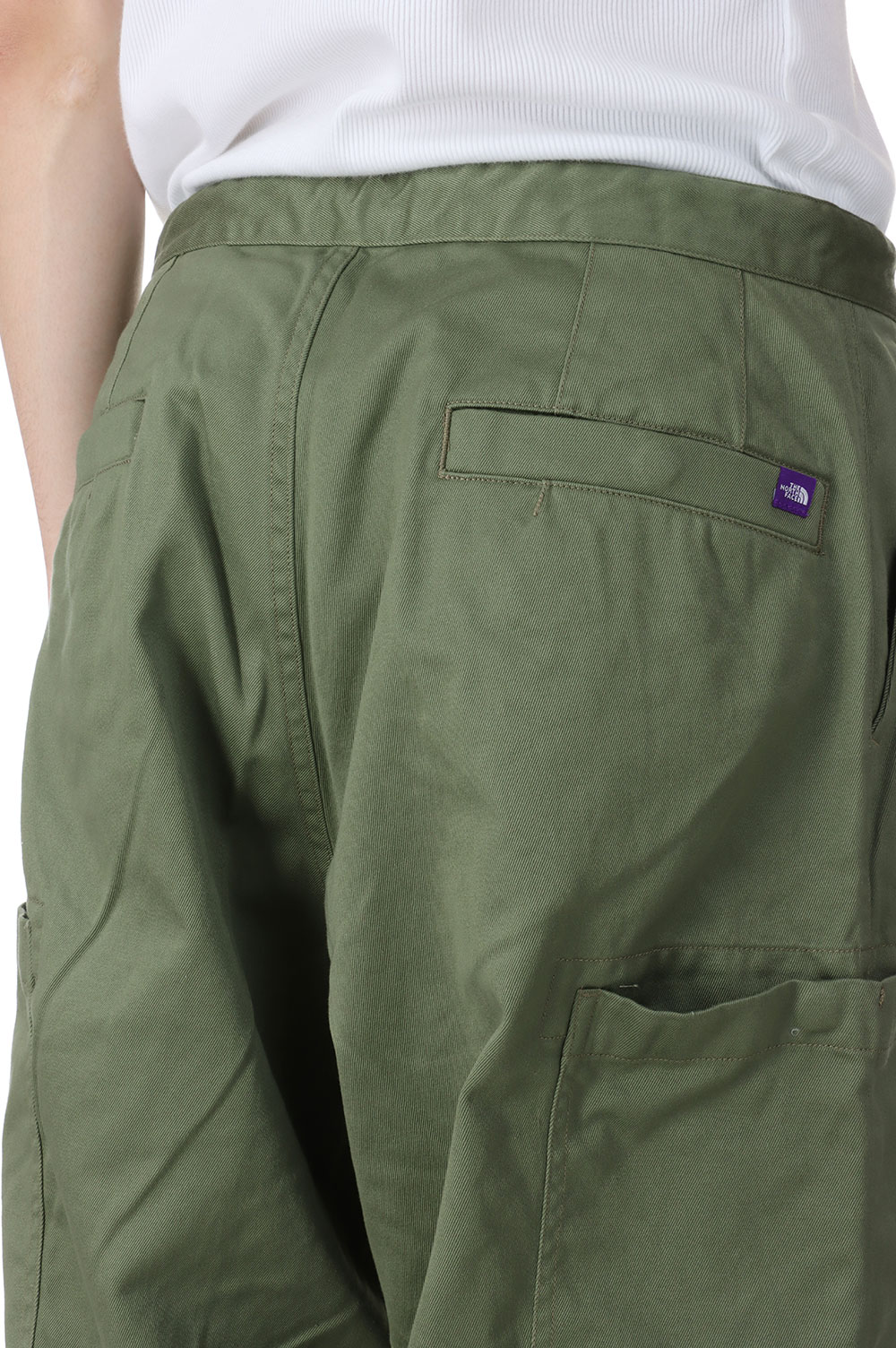 Chino Cargo Pocket Field Pants- KHAKI GREEN (NT5353N