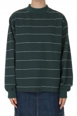 Field Striped Mockneck -ASPHALT GRAY(NT6353N)