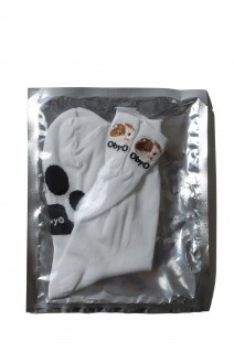 emblem socks / WHITE:KINI(oo23aw-04)