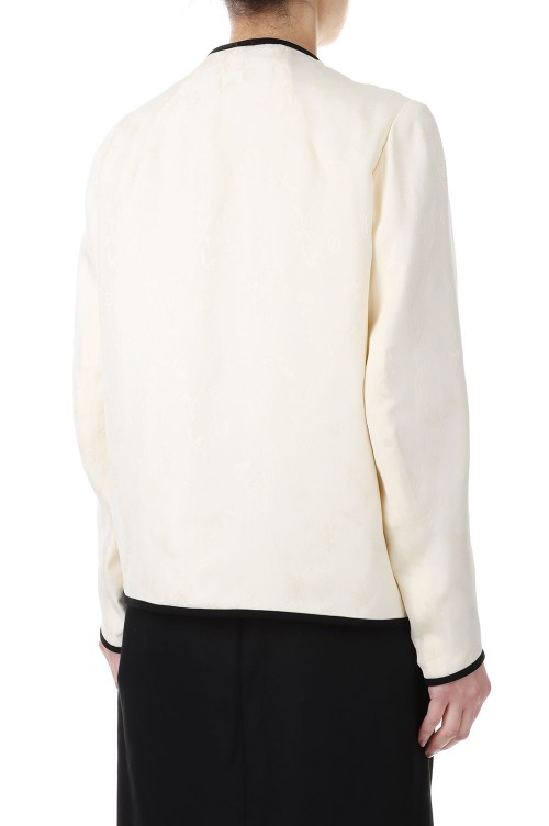 Crane Pattern Jacquared Jacket - Ecru (MM23PS-JK707