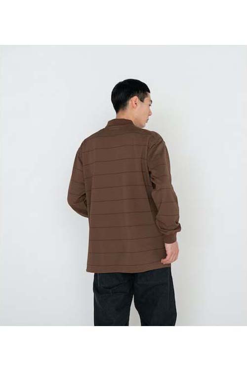 Field Striped Polo - MOCHA (NT6352N) | セレクトショップ Field Striped Polo - MOCHA (NT6352N) | セレクトショップ