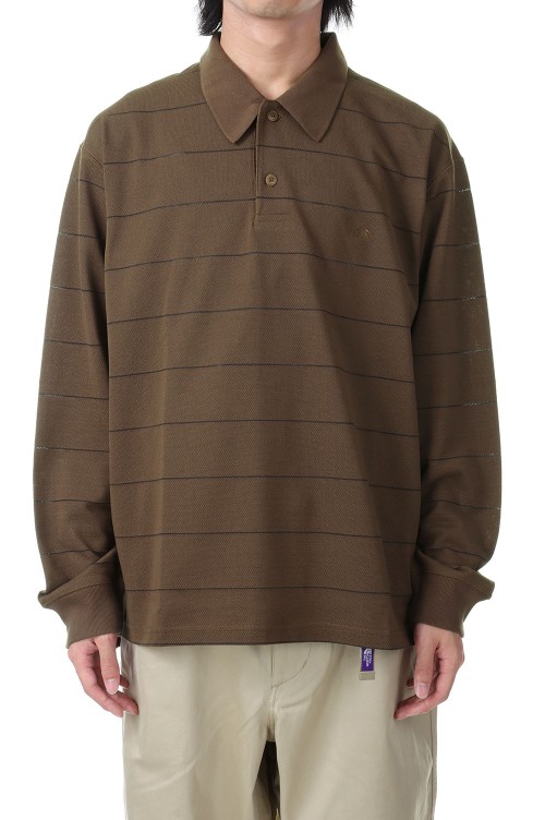 Field Striped Polo - MOCHA (NT6352N) | セレクトショップ