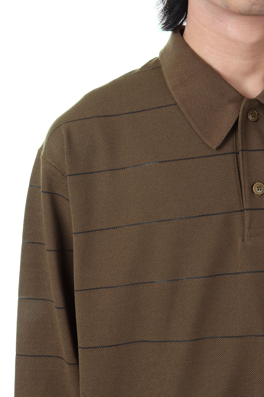 Field Striped Polo - MOCHA (NT6352N) | セレクトショップ Field Striped Polo - MOCHA (NT6352N) | セレクトショップ