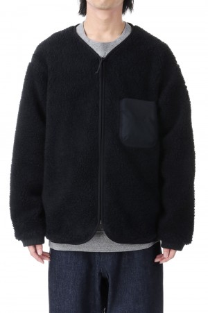 Wool Boa WINDSTOPPER Field Cardigan - BLACK (NA2351N)