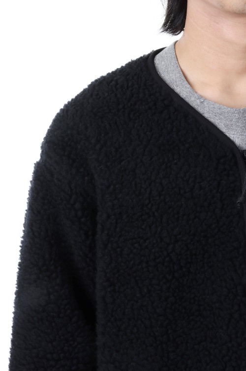 Wool Boa WINDSTOPPER Field Cardigan - BLACK (NA2351N