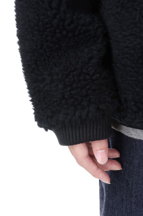 Wool Boa WINDSTOPPER Field Cardigan - BLACK (NA2351N