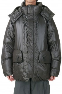 Trash bags down jacket (EAM23OT51) -PH9802 OFF BLACK2-