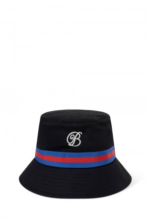 B EMBLEM TAPED BUCKET HAT / BLACK(BEPSS23AC41)