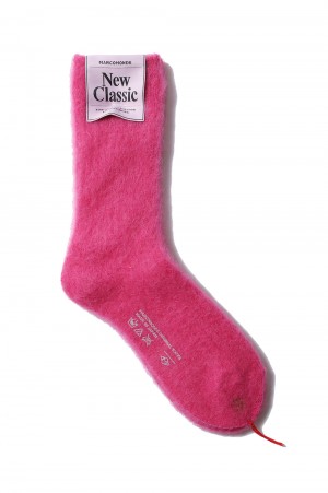 Mohair Ribbed Socks-PINK(84N3/1MO3-20C)