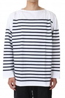 WIDE BODY BOAT NECK L/S P.O. - WHITE / PIRATE (6130)