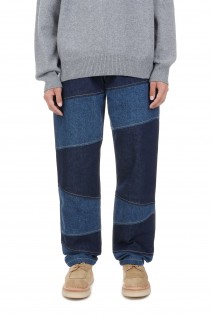 PATCHWORK BOTAN LOOSE JEANS(FD65DP4116A1) -RINSE BLUE DENIM-