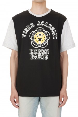 TIGER ACADEMY CLASSIC T-SHIRT(FD65TS1164SG) -BLACK-