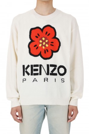 BOKE FLOWER JUMPER(FD65PU4273LD) -OFF WHITE-