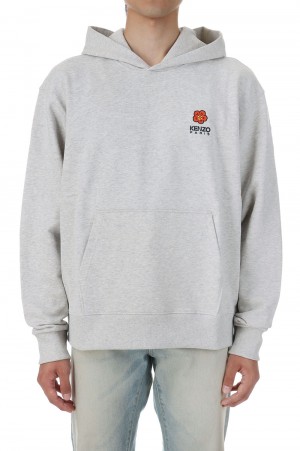 BOKE FLOWER CREST CLASSIC HOODY(FD55SW4414MF) -PALE GREY-