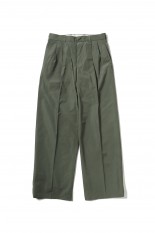 BETA 2-TUCK TROUSERS(23-US002006)-009 KHAKI GREEN-