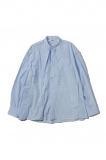 PULLOVER STAND COLLAR SHIRT(23-MS003007)-010 POWDER BLUE-
