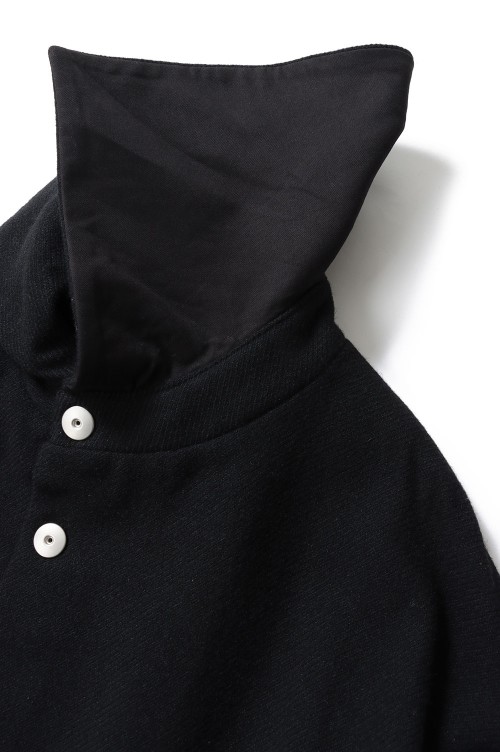 DISTORTED COCOON COAT (AW23-CT-102-01)-BLACK- | セレクト