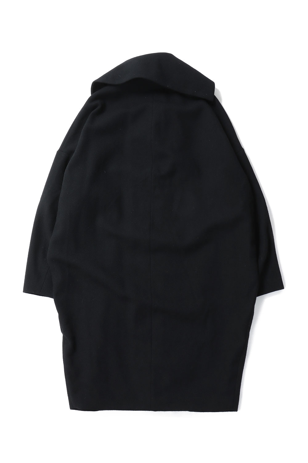 ジャケット・アウター Omar Afridi, 23FW DISTORTED COCOON COAT Distorted Cocoon Coat in Black Dry Wool – SVRN