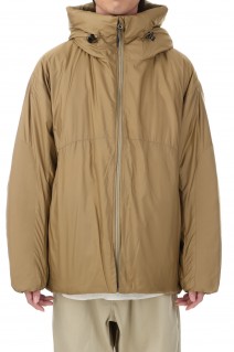 ORGANIZED HOODED PUFF BLOUSON / PE.ECO RIPSTOP / SORONA DUPONT - BEIGE (SW-JU0101)