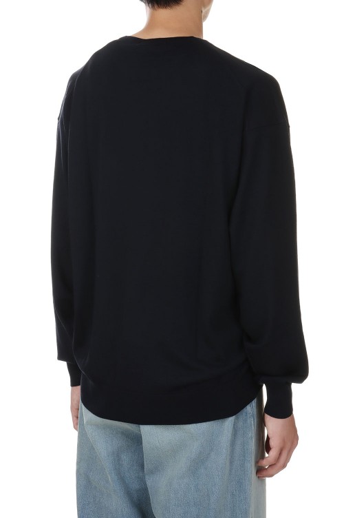 renoma HIGH GAUGE CREW NECK KNIT 黒 Graphpaper High Gauge L/S Crew Neck Knit / High Neck Knit