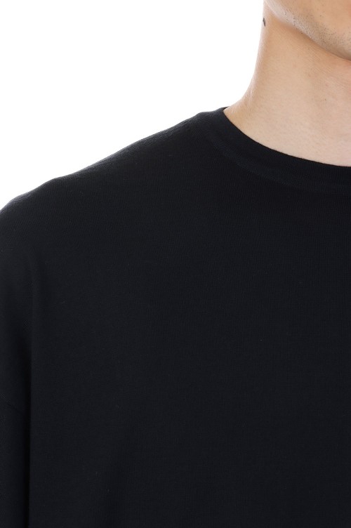 renoma HIGH GAUGE CREW NECK KNIT 黒 Graphpaper High Gauge L/S Crew Neck Knit / High Neck Knit