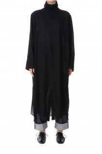 Wool Gauze Shirt One piece-BLACK(S23AW-02)