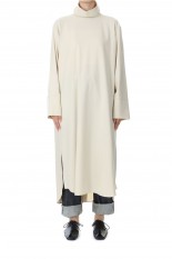 High Neck Shirt One piece-BEIGE（S23AW-04）